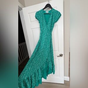 Ali & Jay Teal Asymmetrical Women's Dress